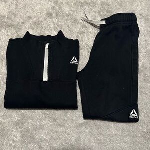 Reebok Kids Black Jogger and Sweatshirt Set